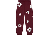Denim Tears Cotton Wreath Sweatpants Burgundy