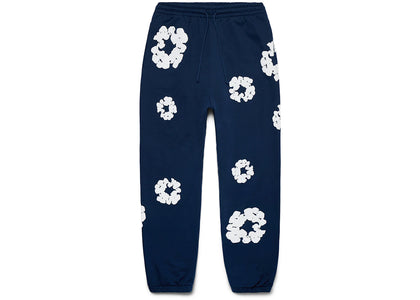 Denim Tears Cotton Wreath Sweatpants Navy - apparel view 2