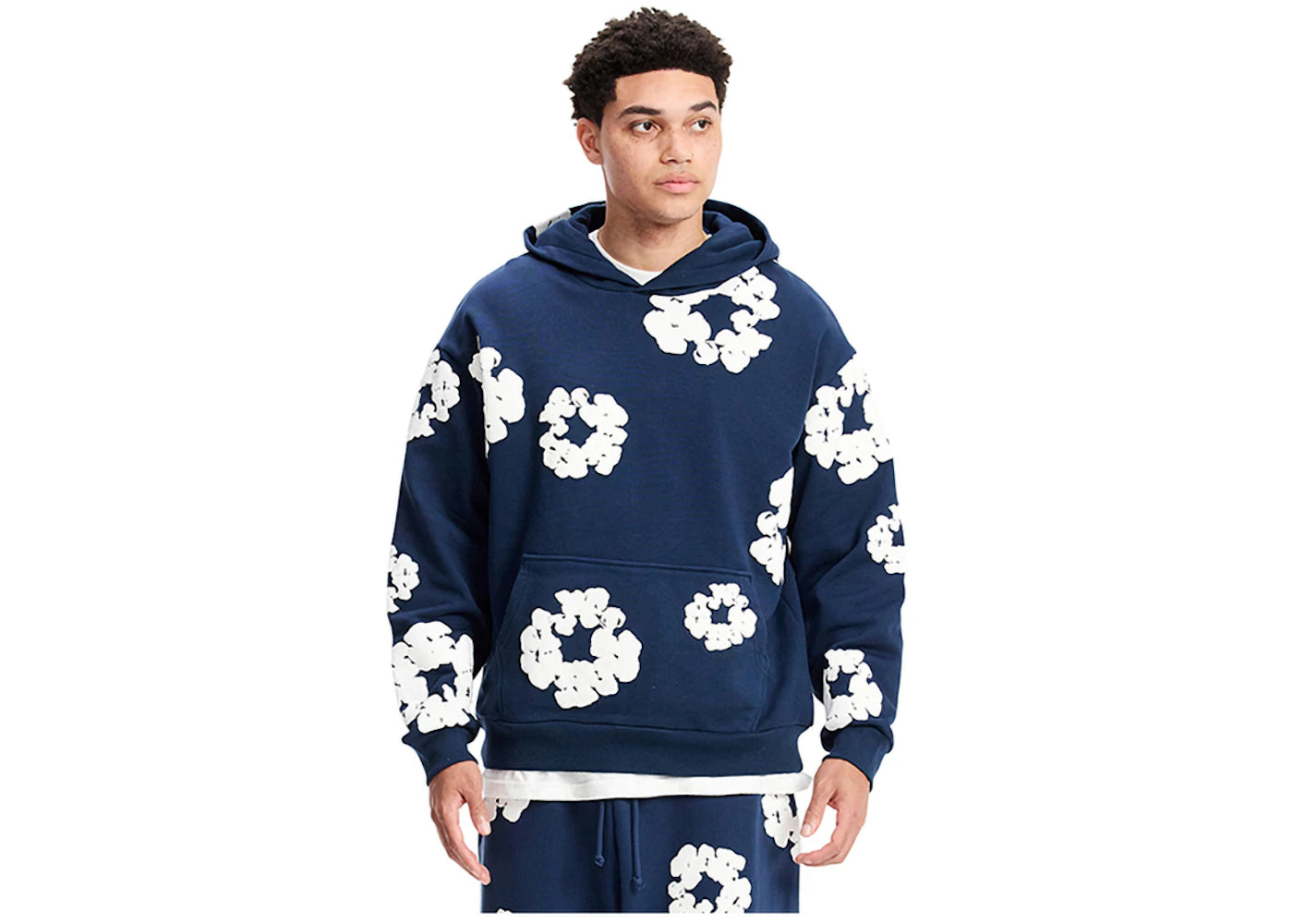 Denim Tears Cotton Wreath Sweatshirt Navy - vue secondaire B