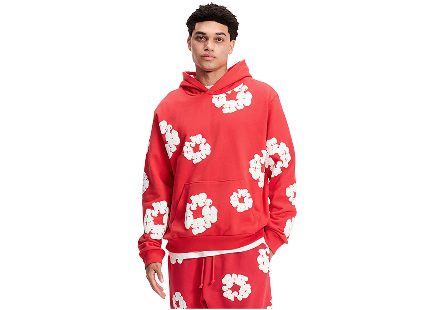 Denim Tears Cotton Wreath Sweatshirt Red - vue secondaire B