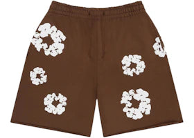 Denim Tears Cotton Wreath Sweatshorts Brown - vue 360