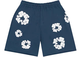 Denim Tears Cotton Wreath Sweatshorts Navy