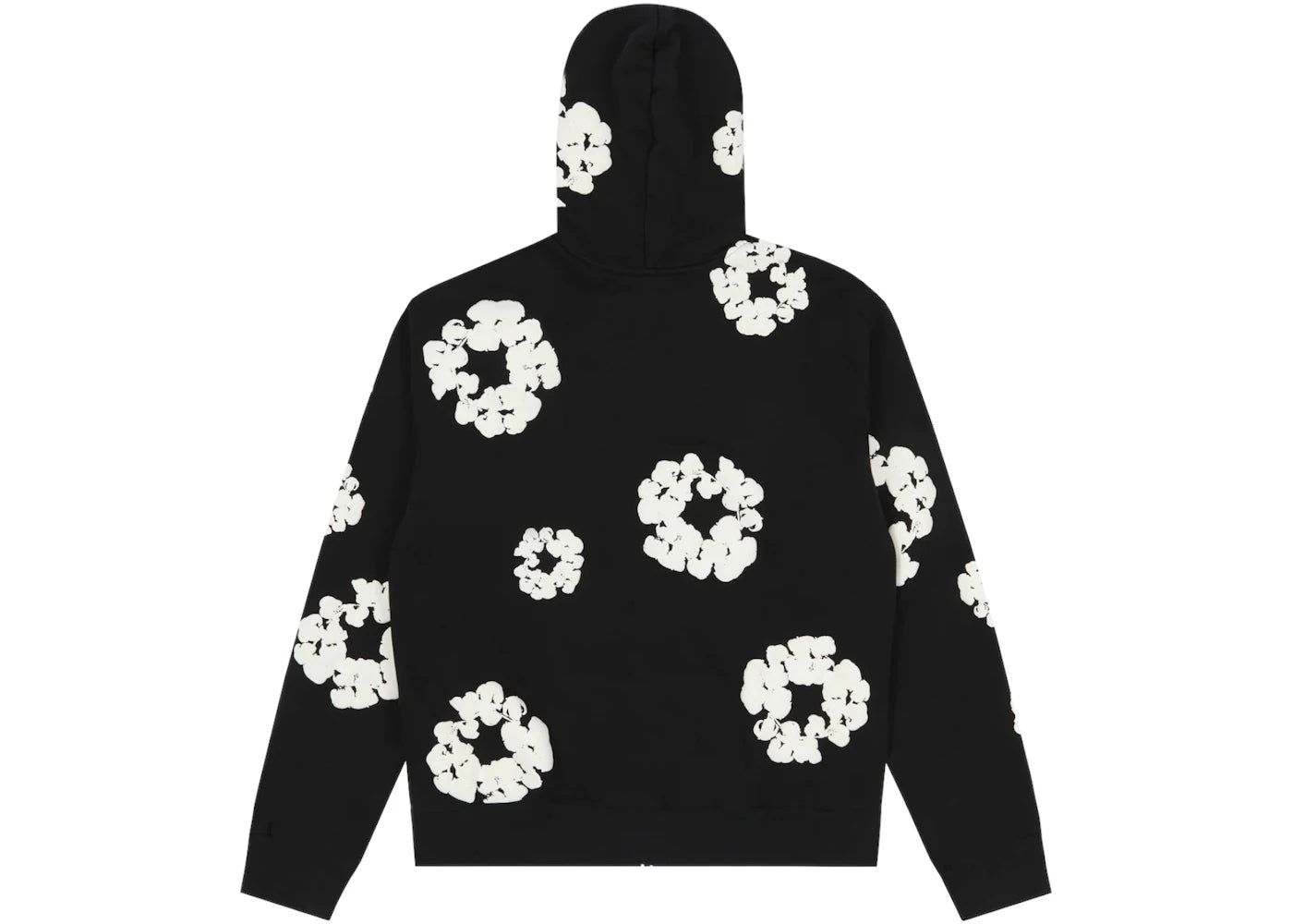 Denim Tears Baumwoll-Kapuzenpullover mit Reißverschluss, Schwarz - vue secondaire A