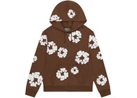 Denim Tears Cotton Wreath Zip Hoodie Brown
