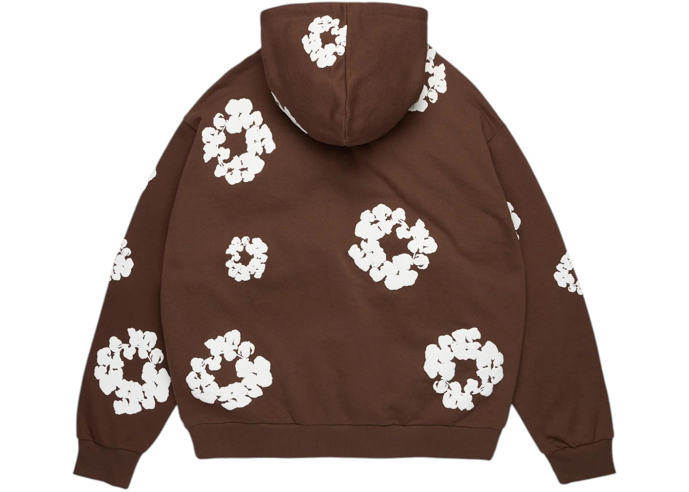 Denim Tears Cotton Wreath Zip Hoodie Dark Brown - vue secondaire B