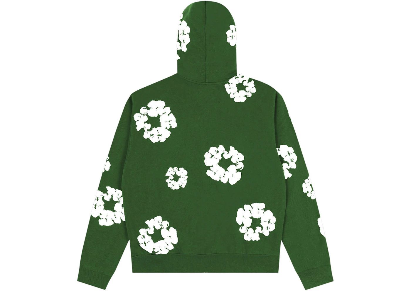 Denim Tears Cotton Wreath Zip Hoodie Green - vue secondaire B
