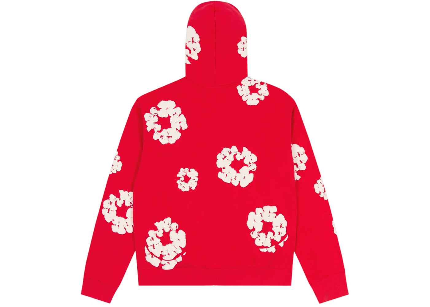 Denim Tears Cotton Wreath Zip Hoodie Red - vue secondaire B