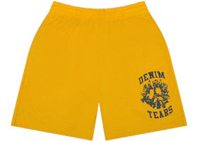 Denim Tears Denim University Mesh Shorts Yellow