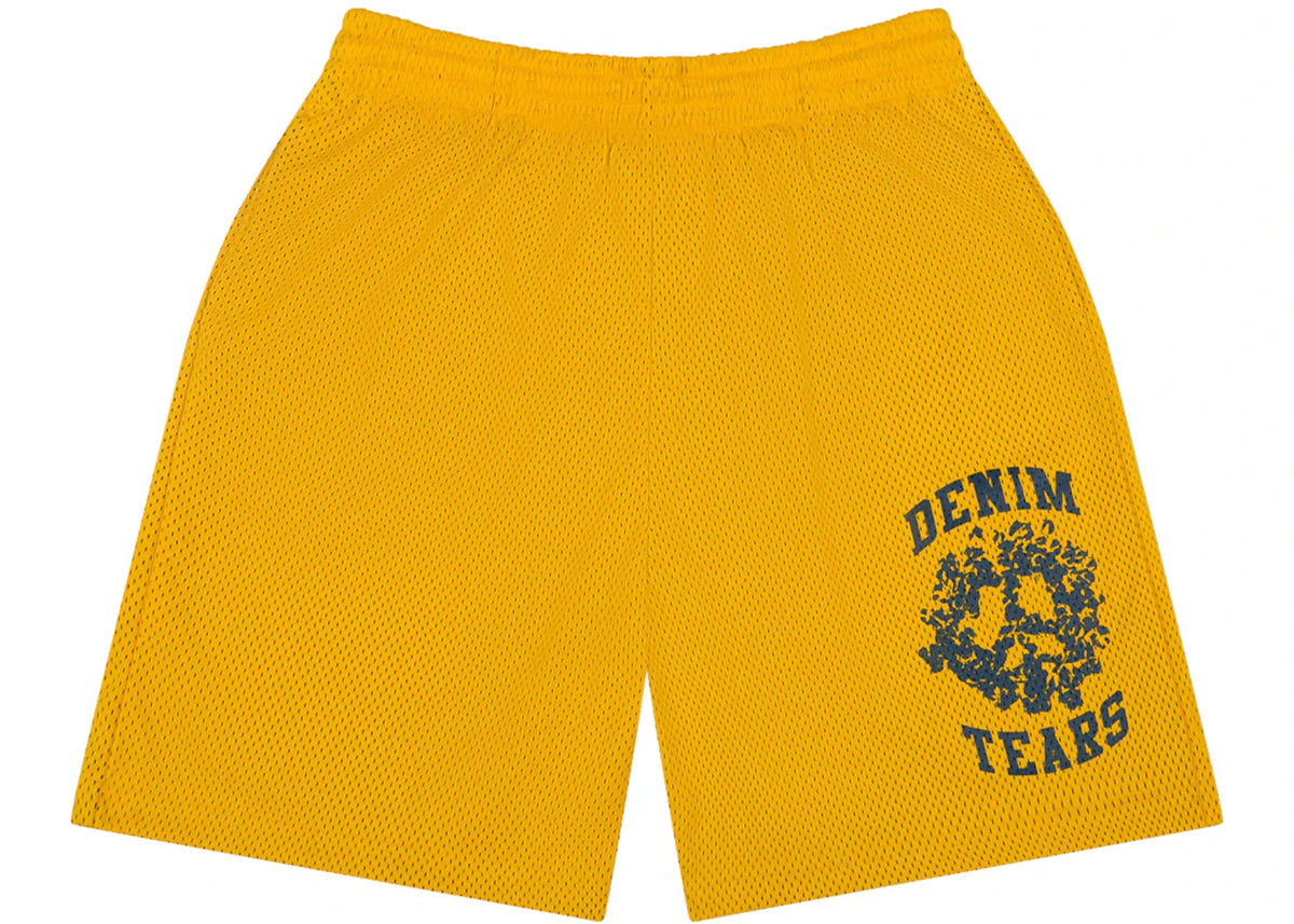Denim Tears Denim University Mesh Shorts Yellow - vue secondaire A