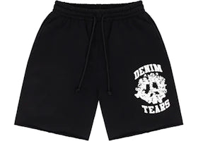 Denim Tears Denim University Shorts Black - vue 360