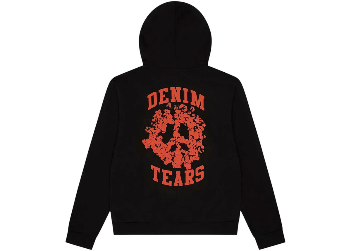 Denim Tears Denim University Zip Hoodie Black/Red - vue secondaire B
