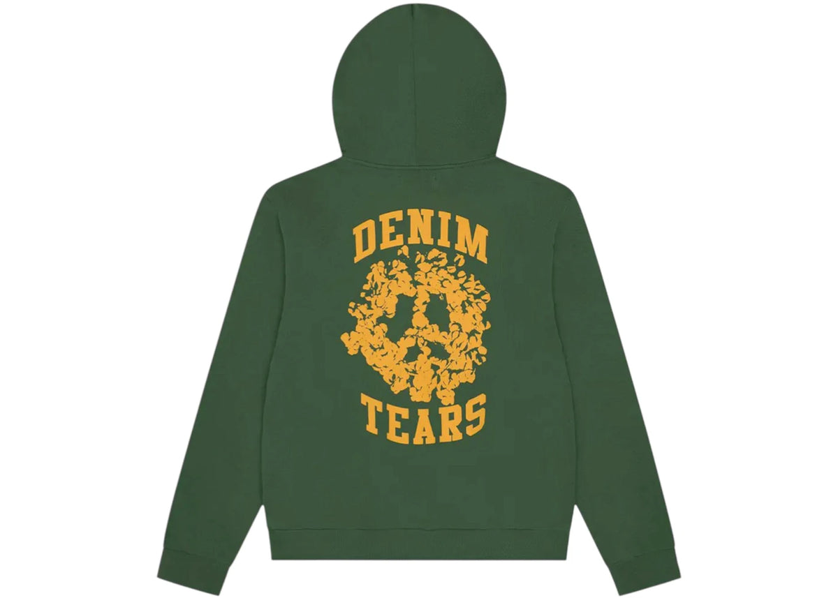 Denim Tears Denim University Zip Hoodie Green/White - vue secondaire B