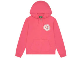 Denim Tears Denim University Zip Hoodie Pink