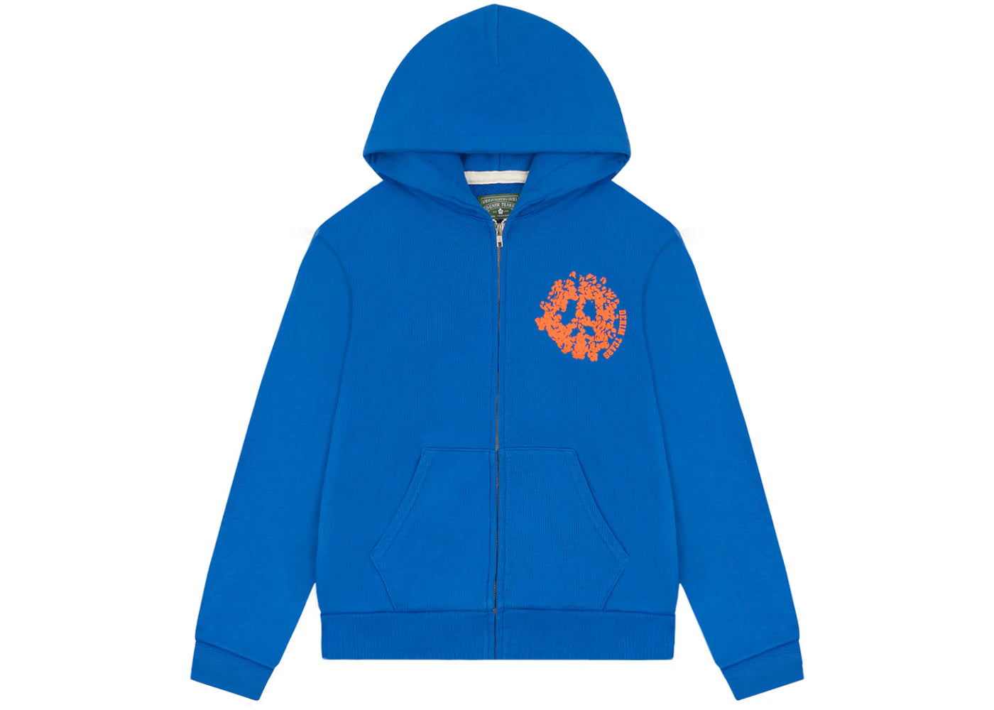 Denim Tears Denim University Zip Hoodie Royal Blue - vue 360