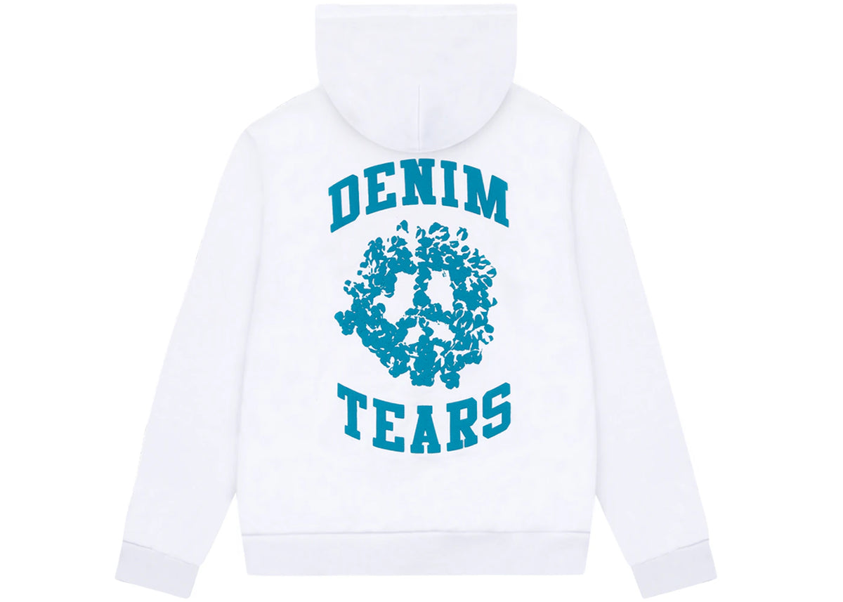 Denim Tears Denim University Zip Hoodie White - vue secondaire A