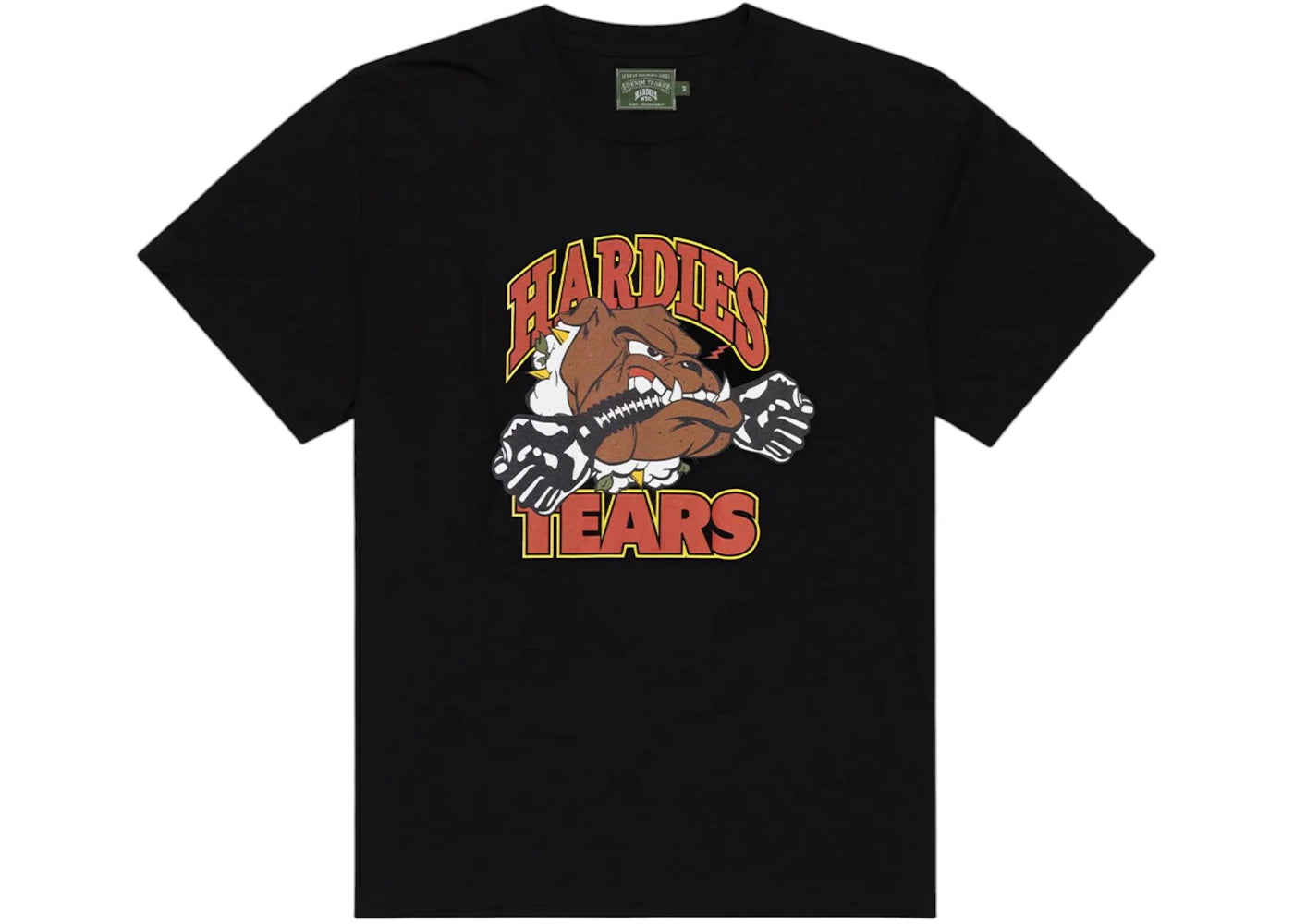 Denim Tears Hardies Tears Bulldog Tee Black - vue secondaire A