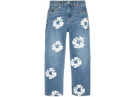 Denim Tears Kids Cotton Wreath Denim Jeans Light Indigo