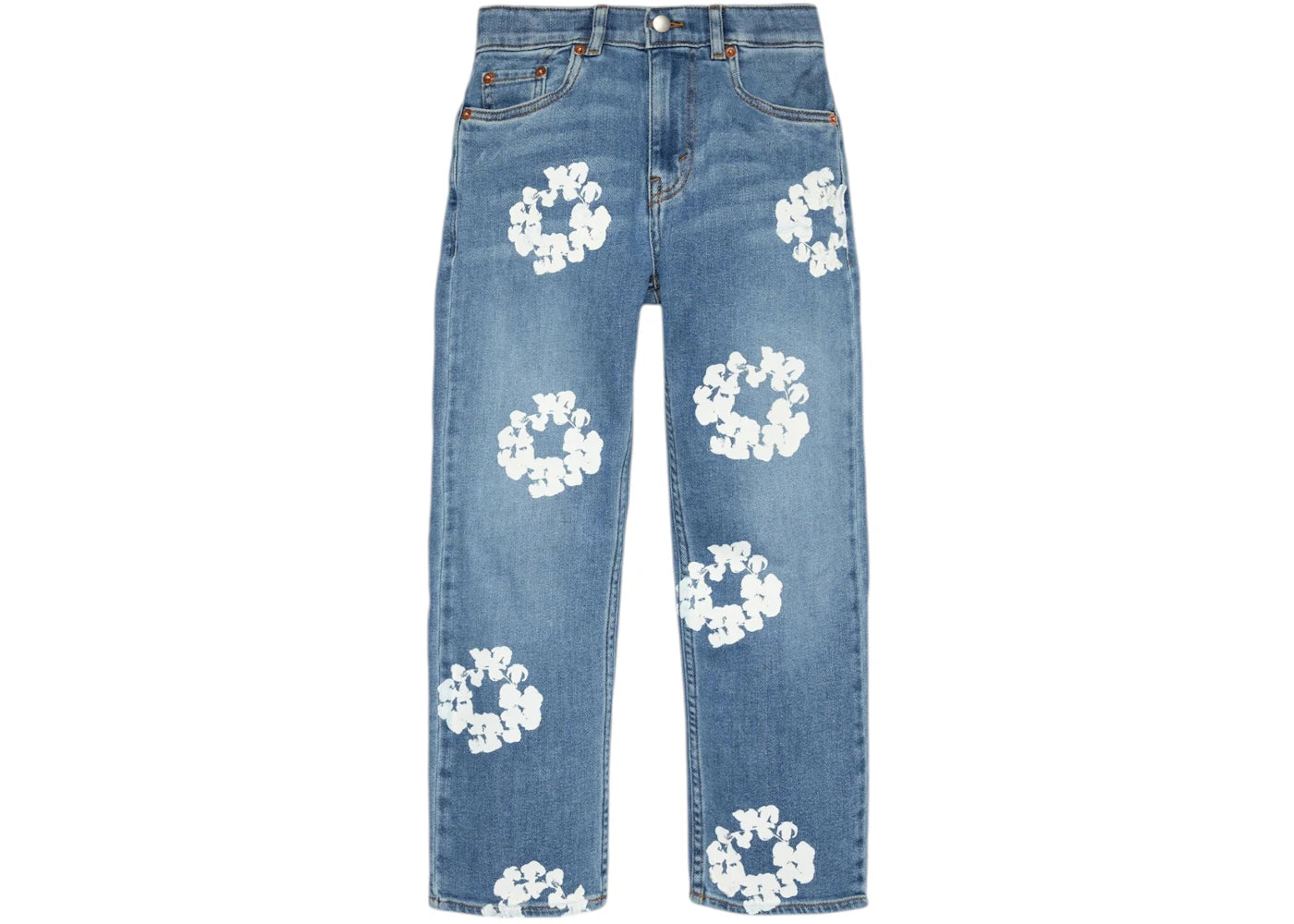 Denim Tears Kids Cotton Wreath Denim Jeans Light Indigo - vue secondaire A