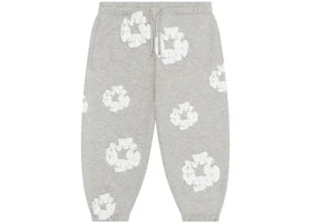 Denim Tears Kids Cotton Wreath Sweatpants Grey - vue 360
