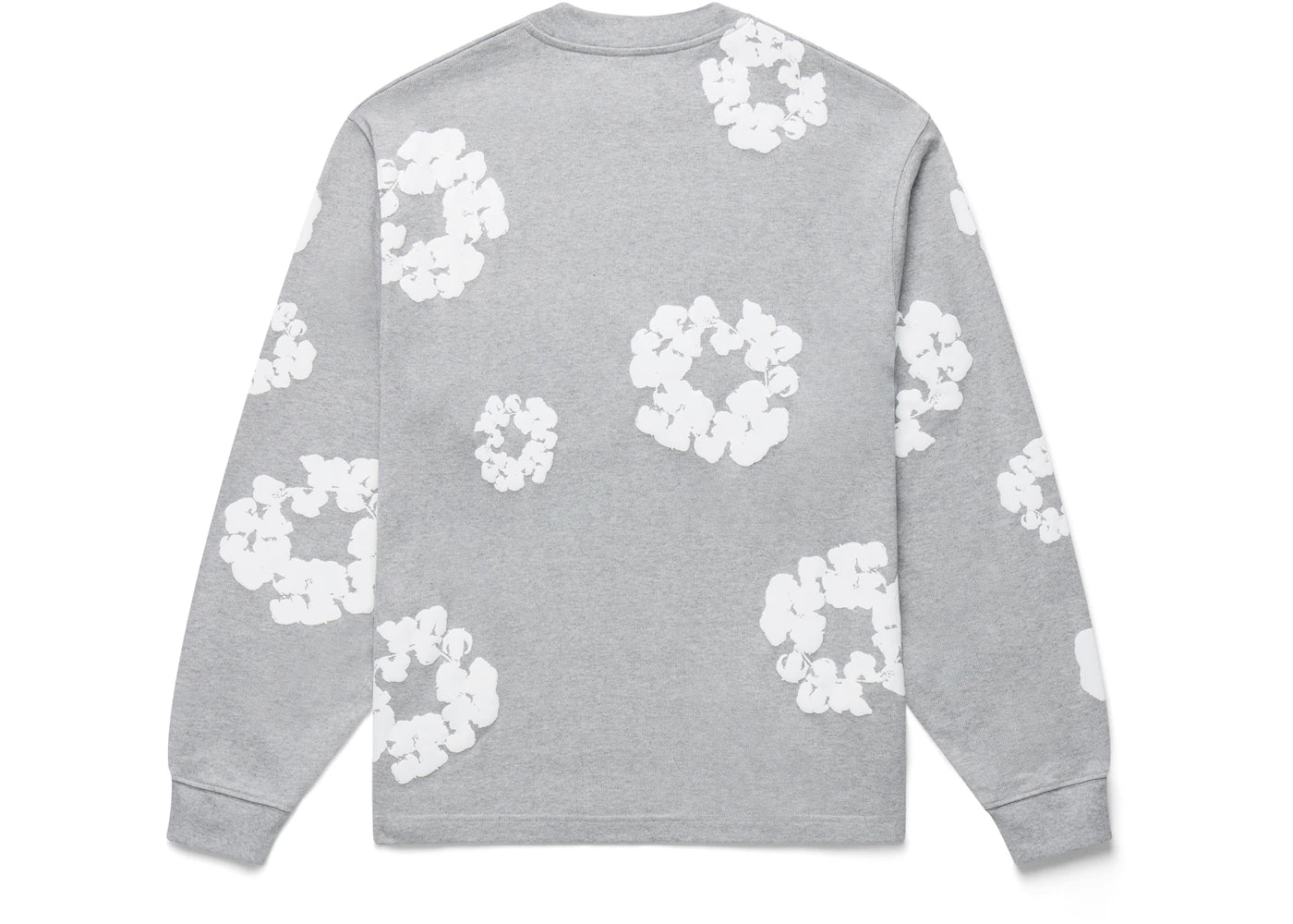 Denim Tears Long Sleeve Cotton Wreath T-shirt Grey - vue secondaire B