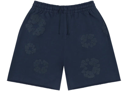 Denim Tears Mono Cotton Wreath Shorts Navy - apparel view 2