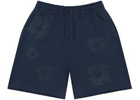 Denim Tears Mono Cotton Wreath Shorts Navy