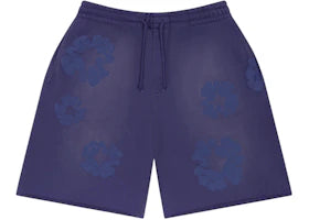 Denim Tears Mono Cotton Wreath Sweat Shorts Washed Blue