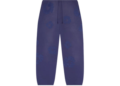 Denim Tears Mono Cotton Wreath Sweatpants Washed Blue - authentic Denim Tears apparel
