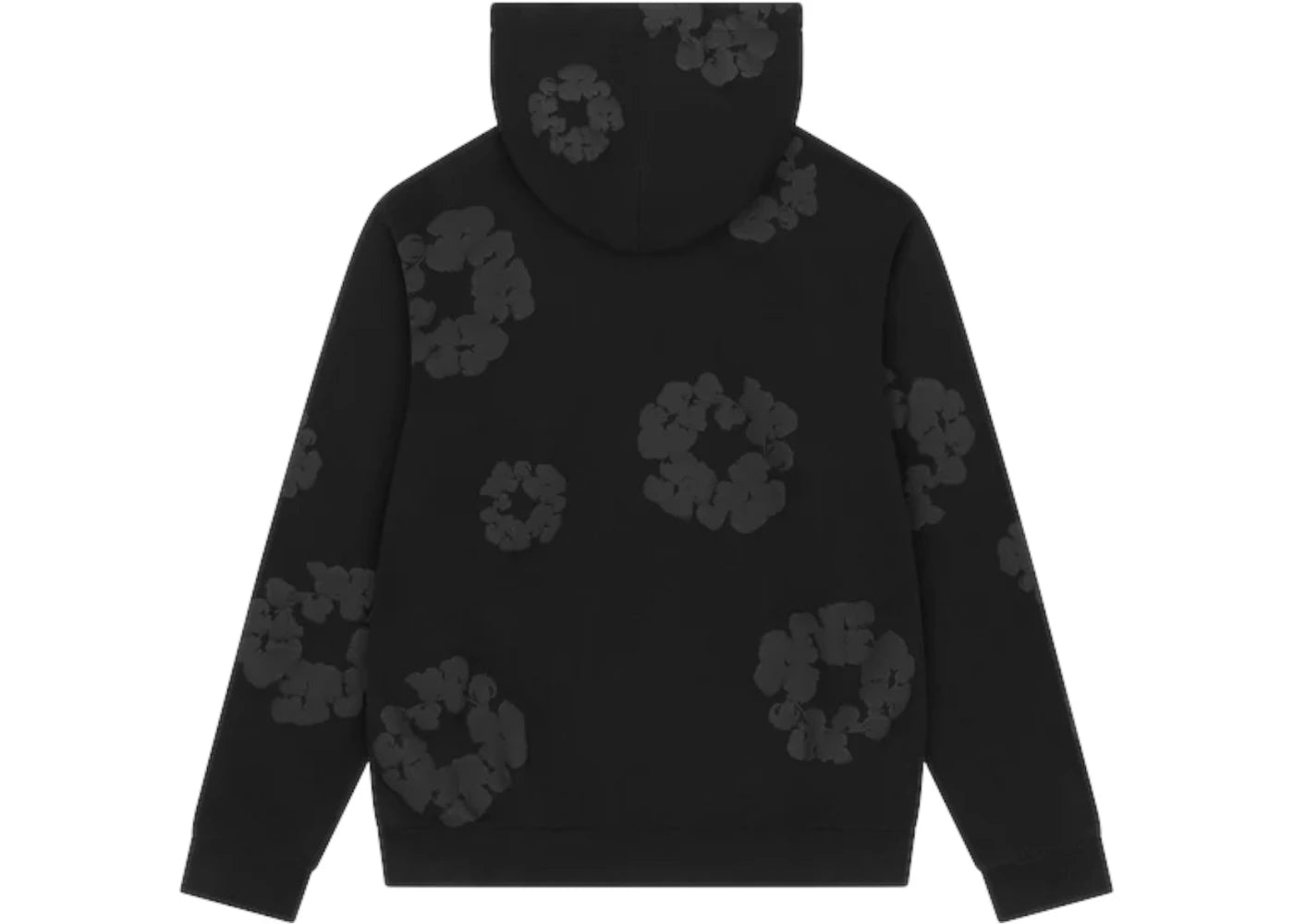 Denim Tears Mono Wreath Hoodie Black - vue secondaire B