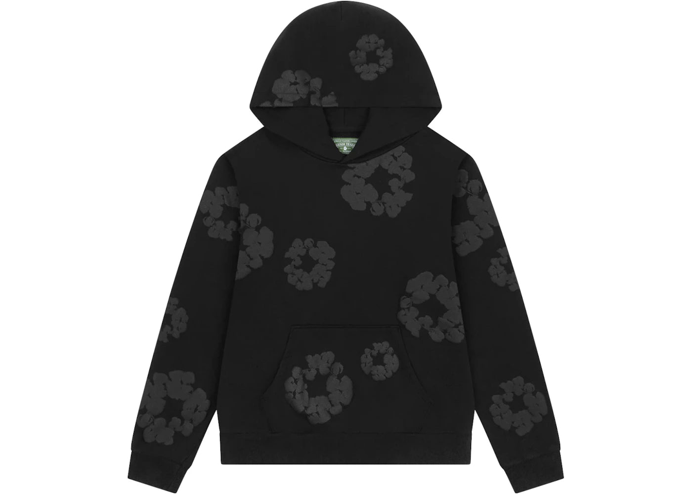 Denim Tears Mono Wreath Hoodie Black - vue secondaire A