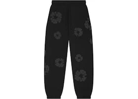 Denim Tears Mono Wreath Sweatpants Black