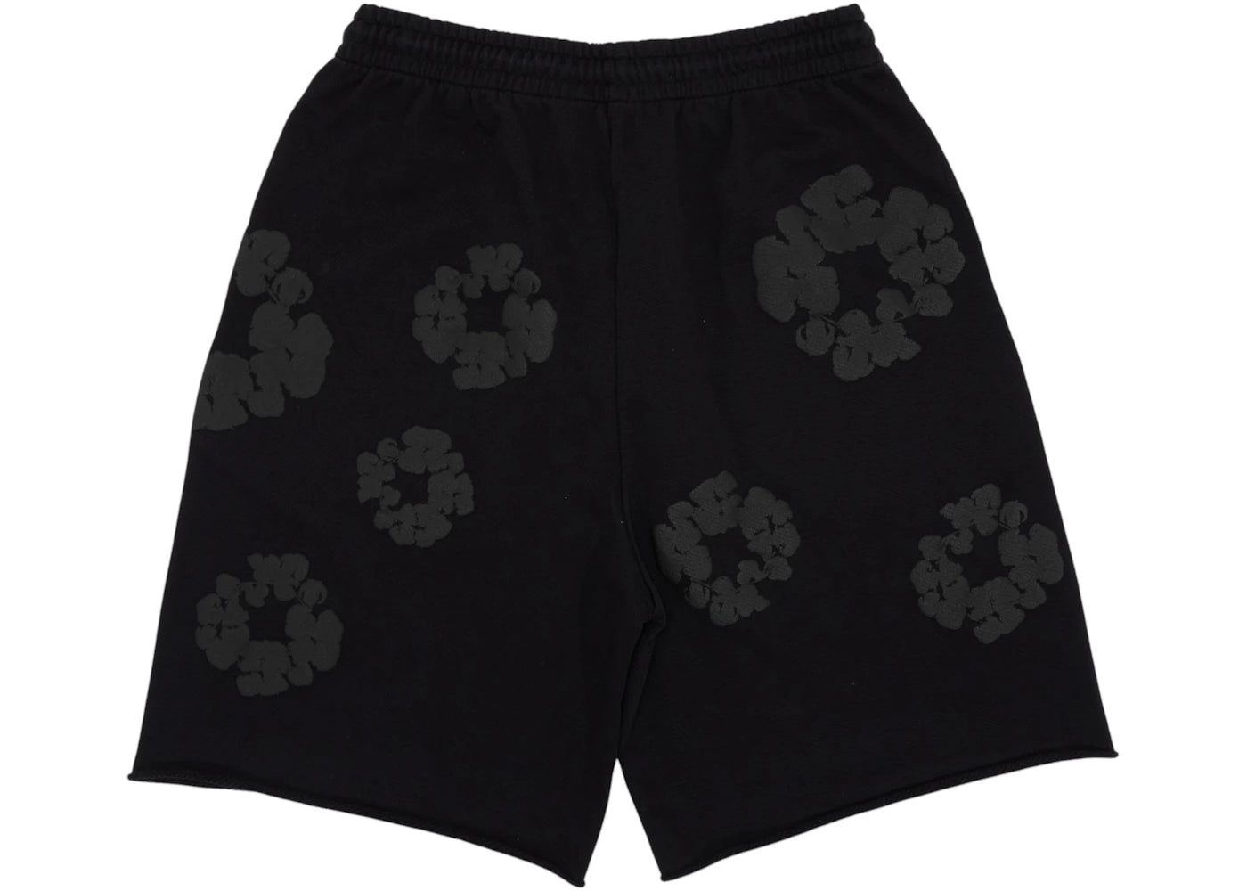 Denim Tears Mono Wreath Sweatshorts Black - vue secondaire A