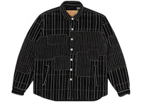Denim Tears Peace Patchwork Padded Jacket Black