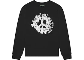 Denim Tears Peace Wreath Long Sleeve Tee Black