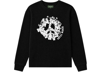 Denim Tears Peace Wreath Thermal Black White - authentic Denim Tears product