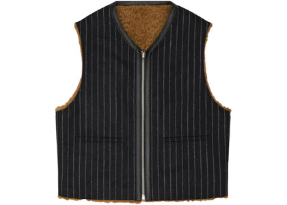 Denim Tears Reversible Pinstripe Shearling Vest Multicolor - product view 2
