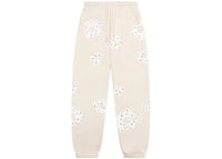 Denim Tears Rhinestone Cotton Wreath Sweatpants Oatmeal