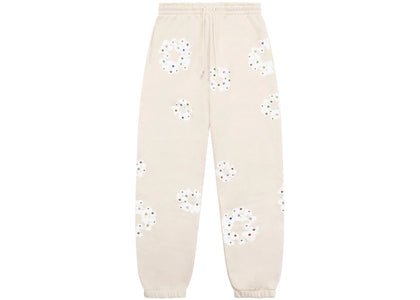 Denim Tears Rhinestone Cotton Wreath Sweatpants Oatmeal - apparel view 2
