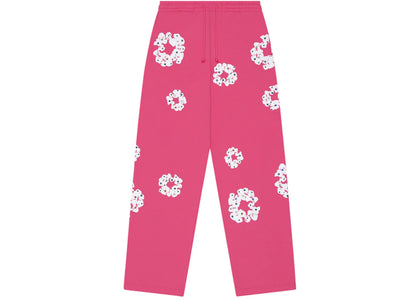 Denim Tears Rhinestone Cotton Wreath Sweatpants Pink - apparel view 2