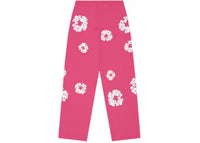 Denim Tears Rhinestone Cotton Wreath Sweatpants Pink