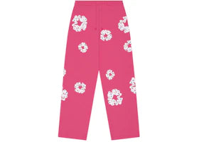 Denim Tears Rhinestone Cotton Wreath Sweatpants Pink
