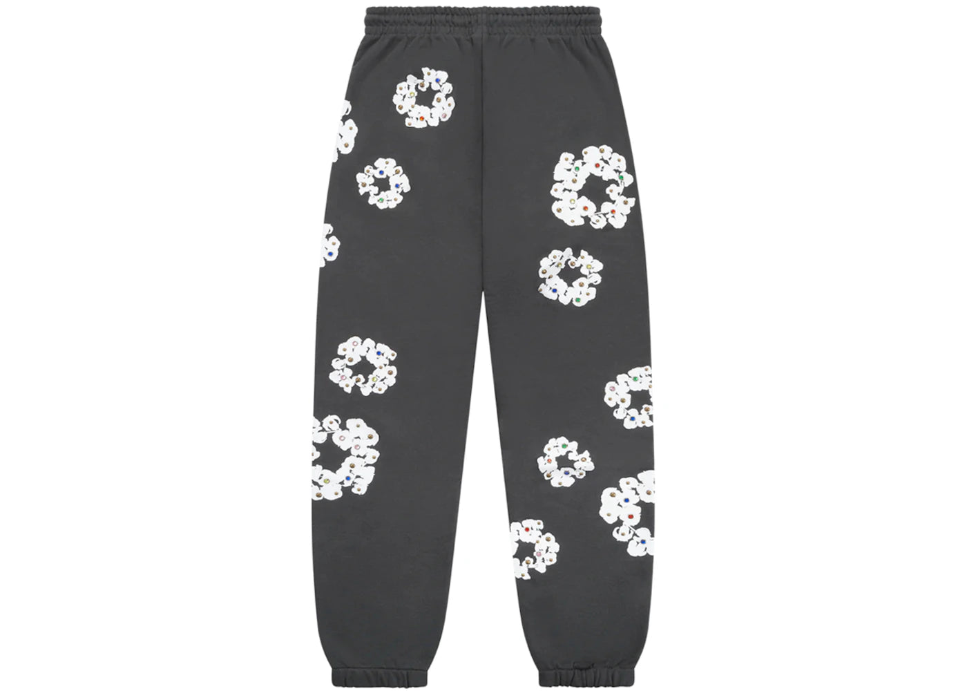 Denim Tears Rhinestone Cotton Wreath Sweatpants Vintage Black - vue secondaire A