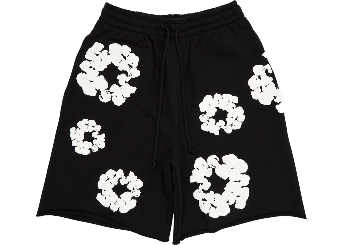 Denim Tears The Cotton Wreath Shorts Black - vue 360