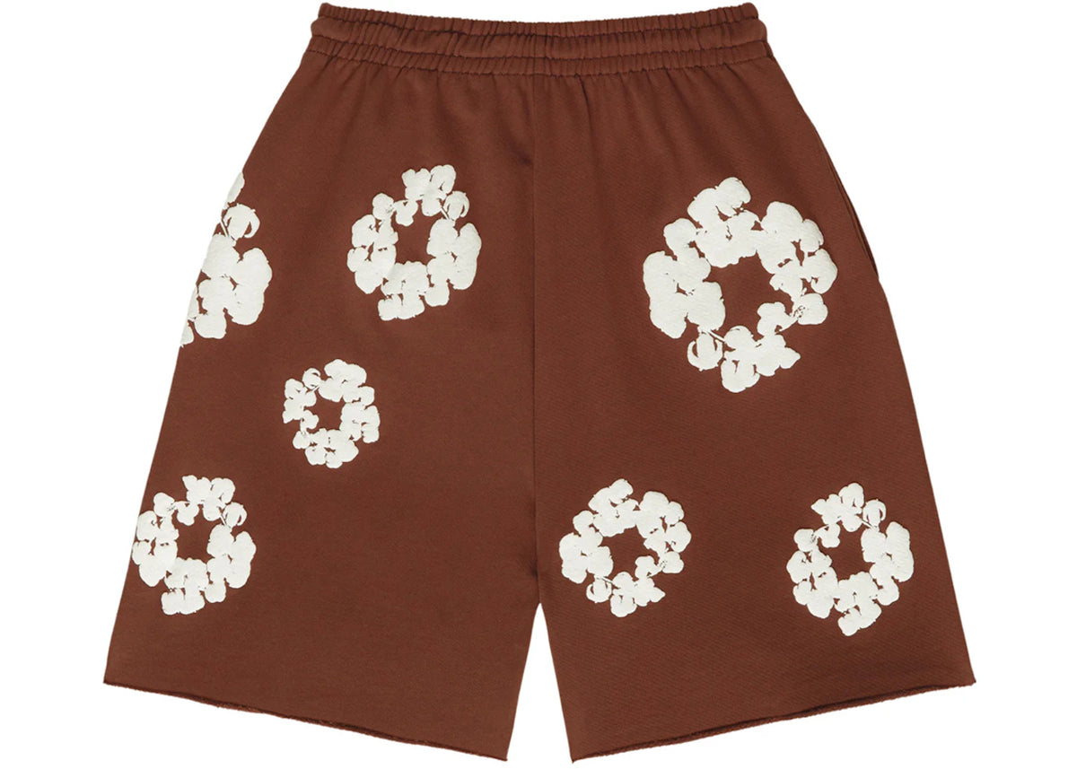 Denim Tears The Cotton Wreath Shorts Brown - vue secondaire B