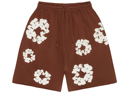 Denim Tears The Cotton Wreath Shorts Brown - apparel view 2