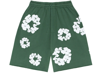 Denim Tears The Cotton Wreath Shorts Green - apparel view 2