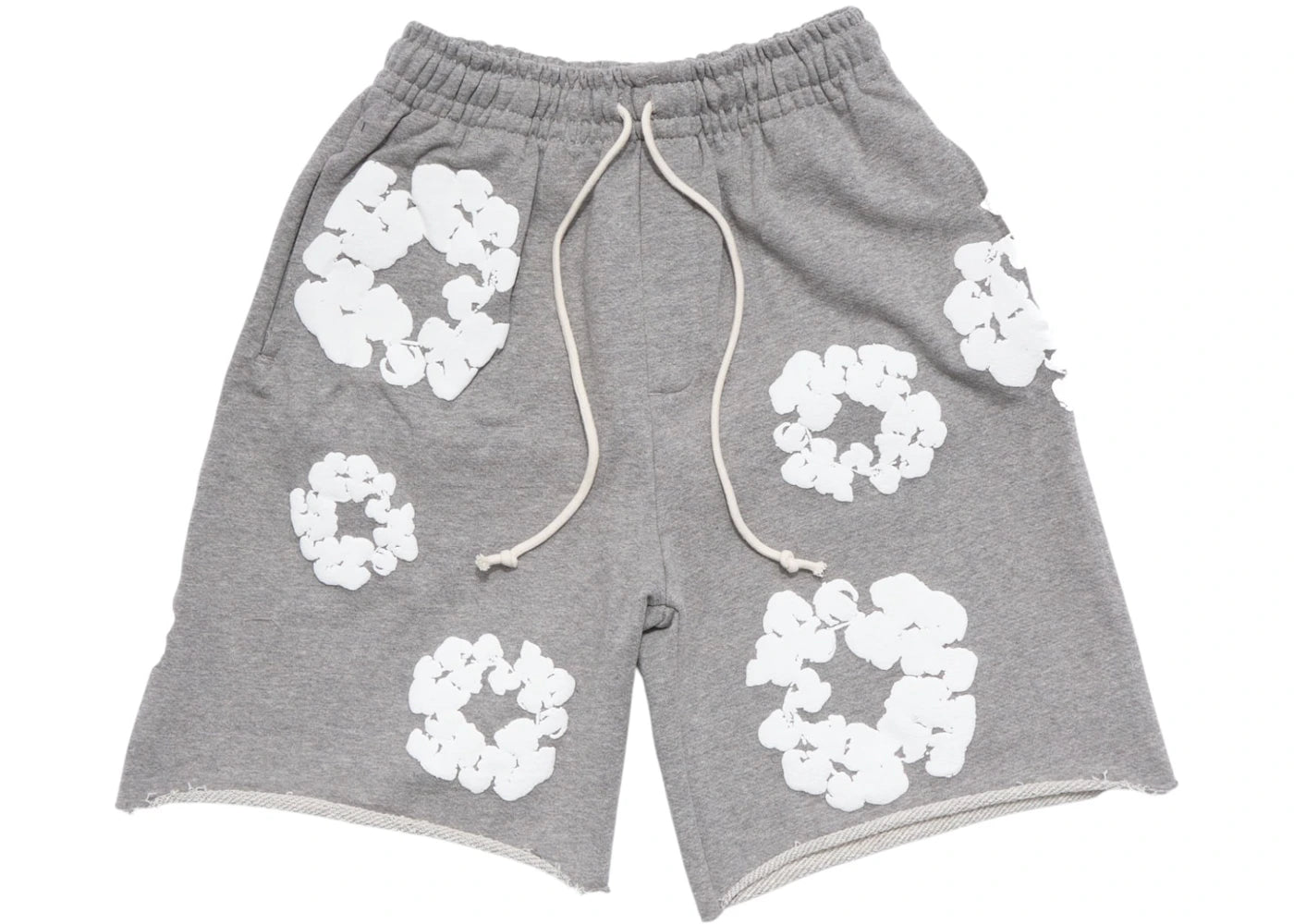 Denim Tears The Cotton Wreath Shorts Grey - vue 360