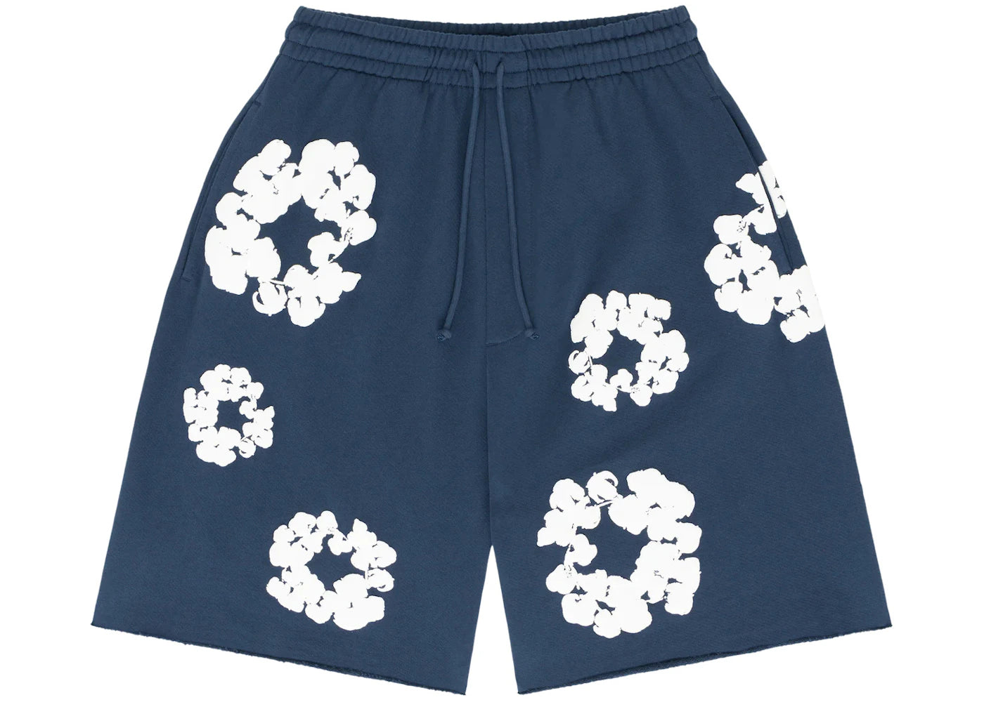 Denim Tears The Cotton Wreath Shorts Navy - vue secondaire A
