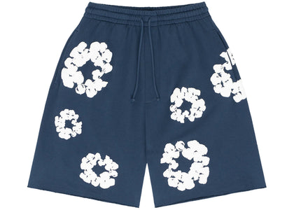 Denim Tears The Cotton Wreath Shorts Navy - apparel view 2