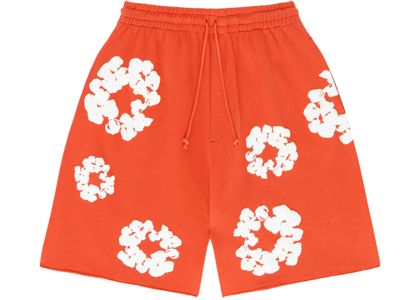 Denim Tears The Cotton Wreath Shorts Orange - vue 360